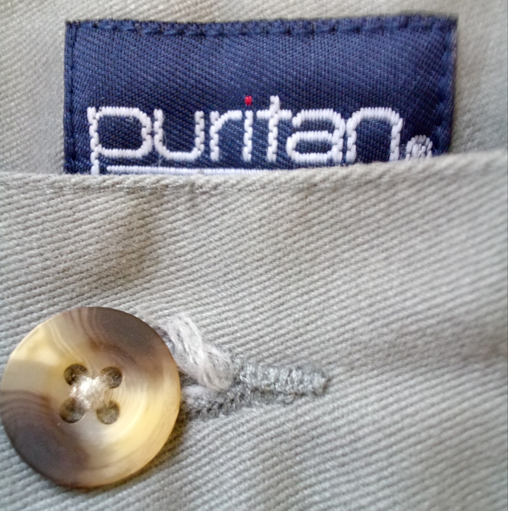 Mens Puritan Light Green Pleated Front Shorts 38 - Picture 4 of 4